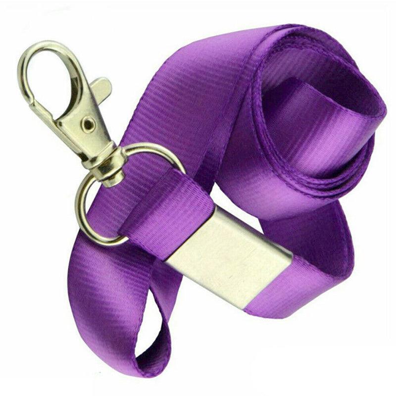 Neck Strap with Clip for ID Badge Name Tag Card Holder Lanyard - Rose Red V528-TAGROPE-ROSERED-83121