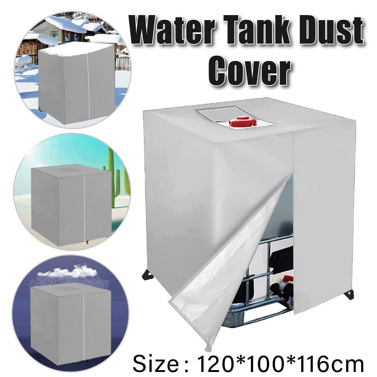 Oxford Cloth Water Tank Cover Dustproof Bucket Protector Heavy Duty Shield Cover V528-TANK-COVER-210D-SILVER-218861