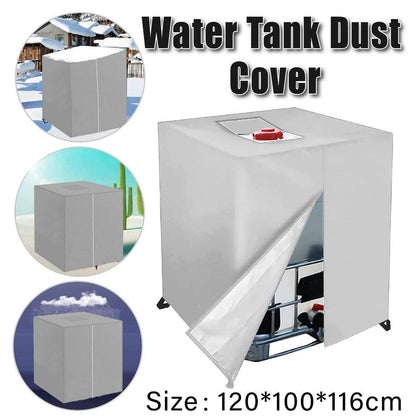Oxford Cloth Water Tank Cover Dustproof Bucket Protector Heavy Duty Shield Cover V528-TANK-COVER-210D-SILVER-218861