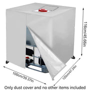 Oxford Cloth Water Tank Cover Dustproof Bucket Protector Heavy Duty Shield Cover V528-TANK-COVER-210D-SILVER-218861