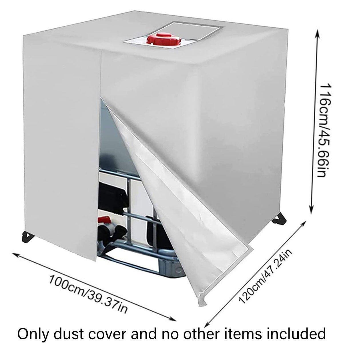 Oxford Cloth Water Tank Cover Dustproof Bucket Protector Heavy Duty Shield Cover V528-TANK-COVER-210D-SILVER-218861