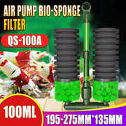 Double Head Aquarium Sponge Filter with Bio Media Box for Shrimp Breeding Tanks V528-TANKSPONGEFOAM-856171