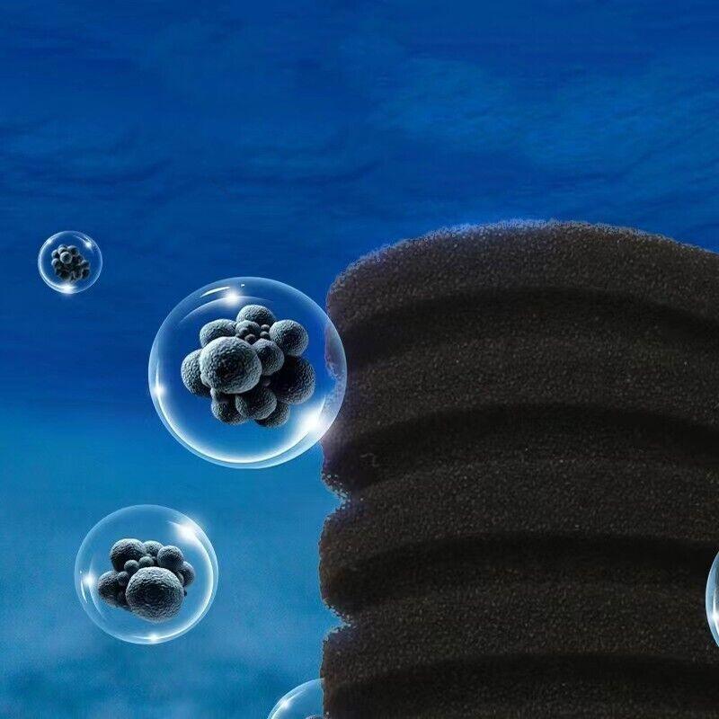 Double Head Aquarium Sponge Filter with Bio Media Box for Shrimp Breeding Tanks V528-TANKSPONGEFOAM-856171