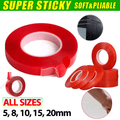 Double-Sided Clear Transparent Acrylic Adhesive Tape Foam Mounting Strong Gel - 8mm x 3m V528-TAPE-8MM-3MM-1PCS-88065