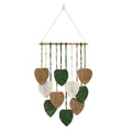 Handmade Braided Cotton Rope Leaves Wall Hanging Home Decoration Ornament - Brown V528-TAPESTRY-BROWN-442905