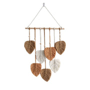 Handmade Braided Cotton Rope Leaves Wall Hanging Home Decoration Ornament - Khaki V528-TAPESTRY-KHAKI-561122