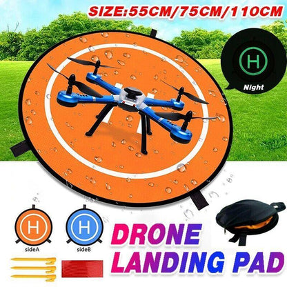 Drone Landing Pad For Dji Mavic Pro Fast-Fold Parking 55Cm 75Cm 110Cm Helipad Gd - 110CM V528-TARMAC-110CM-49508