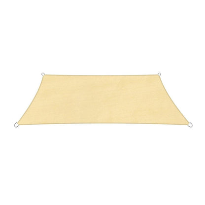 Outdoor Breathable Shade Sail Canopy Triangle Square Patio Garden Sun Shade - 3*6m(Rectangular) V528-TARPAULIN-YELLOW-3-6-910462