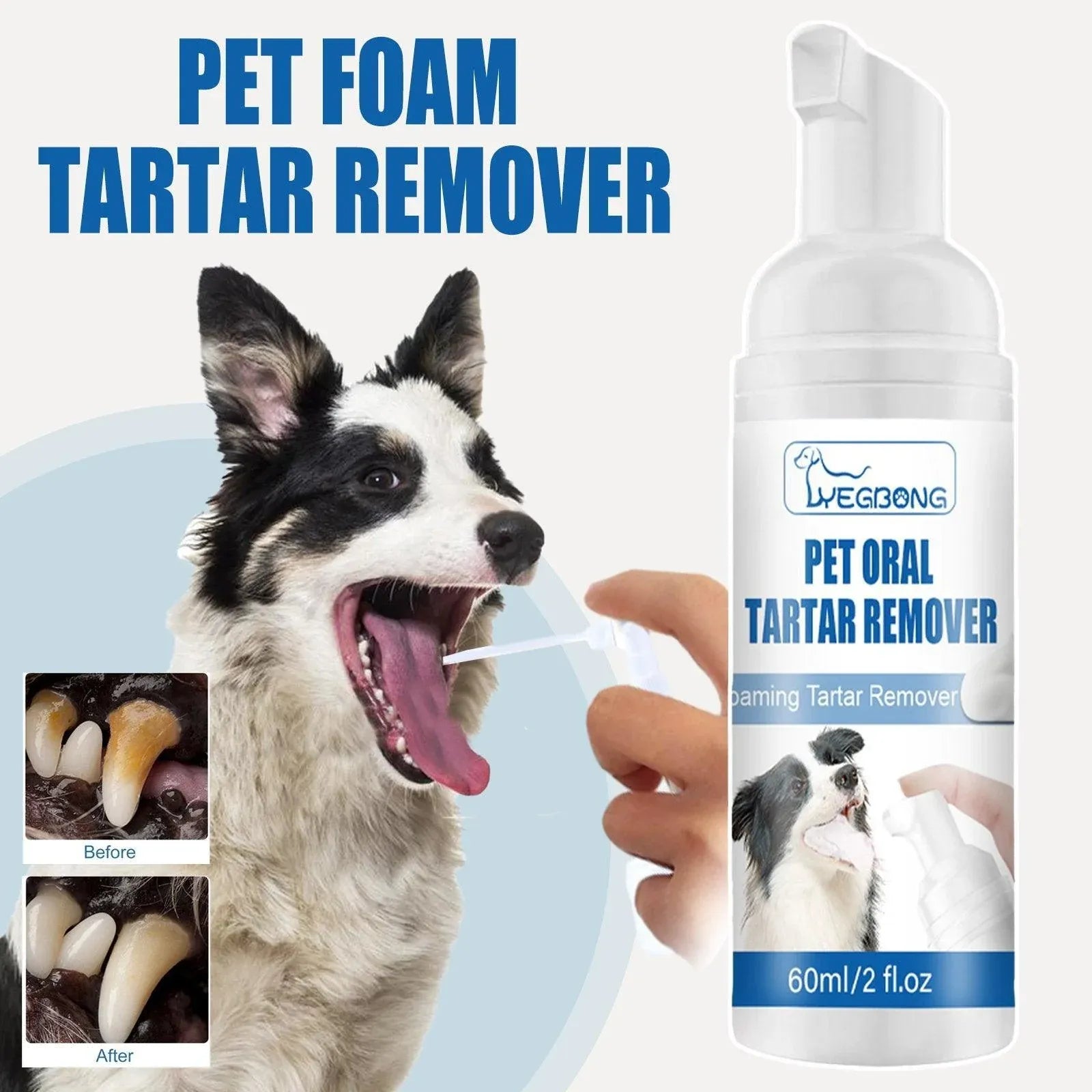 Pet Tartar Remover for Yellow Teeth Bad Breath Cleaning Foam Oral Care Cleaner V528-TARTAR-REMOVER-384111