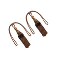 1pair Curtain Tiebacks Hanging Balls Tassel Rope Decorative Curtain Holders - Dark Coffee V528-TASSEL-BALL-2PCS-DARK-COFFEE-701714