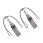 1pair Curtain Tiebacks Hanging Balls Tassel Rope Decorative Curtain Holders - Grey V528-TASSEL-BALL-2PCS-GREY-132410