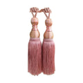 1pair Curtain Tiebacks Hanging Balls Tassel Rope Decorative Curtain Holders - Mauve Pink V528-TASSELBALL-2PCS-RUBBERPOWDER-592654