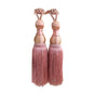 1pair Curtain Tiebacks Hanging Balls Tassel Rope Decorative Curtain Holders - Mauve Pink V528-TASSELBALL-2PCS-RUBBERPOWDER-592654