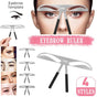 Brow Stencil Shaper Tattoo Eyebrow Kit Ruler 3D Balance Template Makeup Tool Au - #01 Akinami Eyebrow V528-TATTOOEYEBROWKIT-01-754175