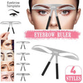 Brow Stencil Shaper Tattoo Eyebrow Kit Ruler 3D Balance Template Makeup Tool Au - #2 Classic Eyebrow V528-TATTOOEYEBROWKIT-02-288559