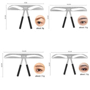 Brow Stencil Shaper Tattoo Eyebrow Kit Ruler 3D Balance Template Makeup Tool Au - #3 Standard Eyebrow V528-TATTOOEYEBROWKIT-03-986219