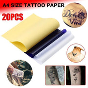 20Pcs Tattoo Stencil Paper Transfer Spirit Thermal Carbon Tracing Copier Kit Au V528-TATTOOPAPER-20PCS-450928