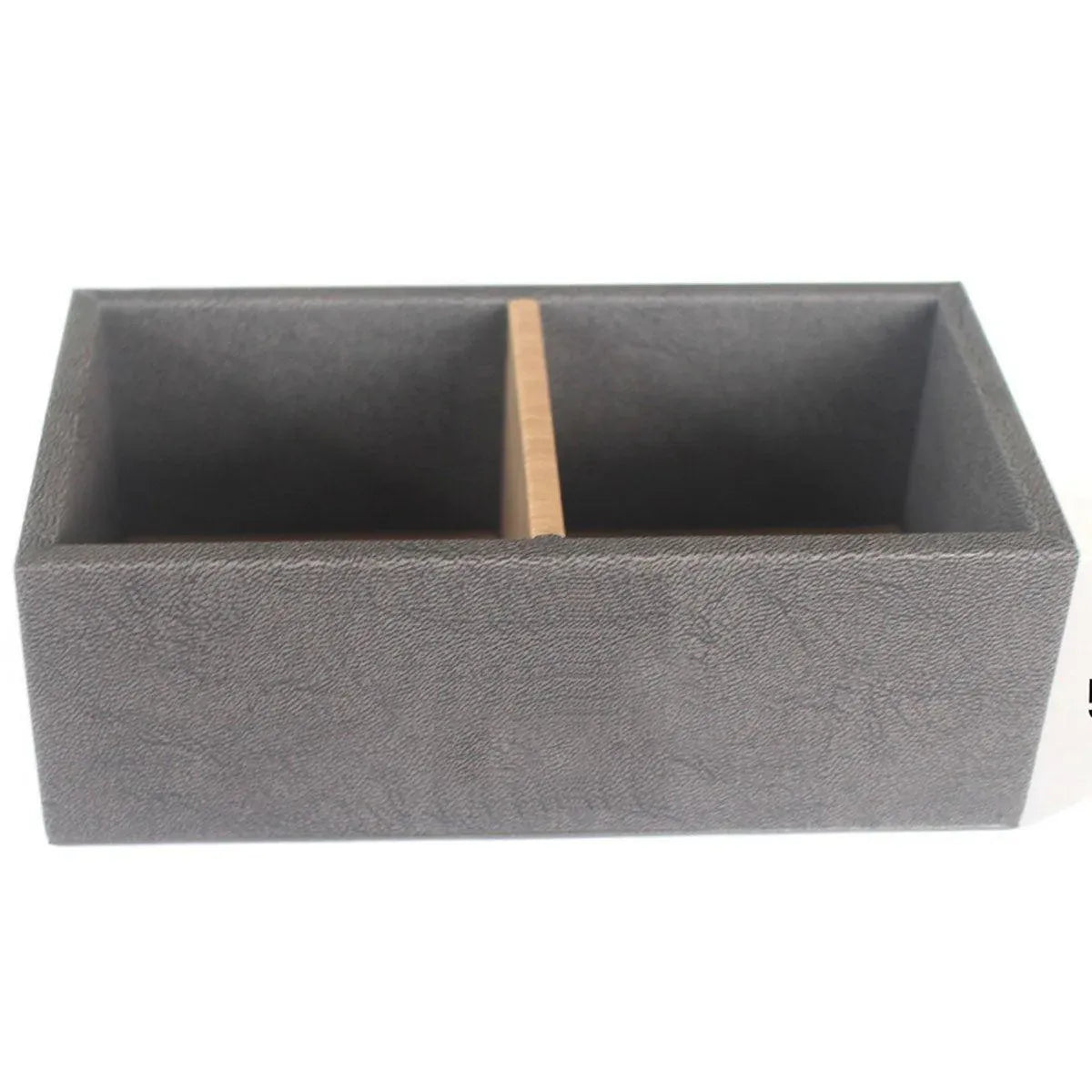 Double Compartment Tea Caddy Hotel Room Storage Organizer for Tea Bags Sugar V528-TEA-BOX-165-85-55-171240