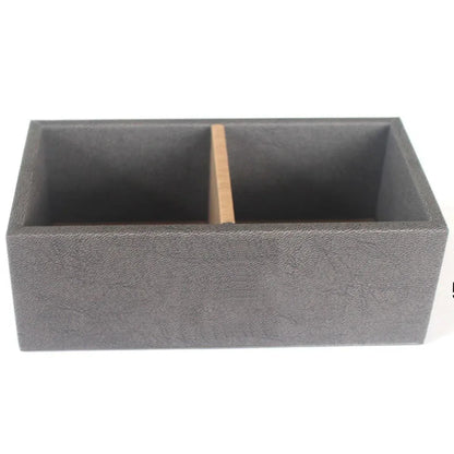 Double Compartment Tea Caddy Hotel Room Storage Organizer for Tea Bags Sugar V528-TEA-BOX-165-85-55-171240