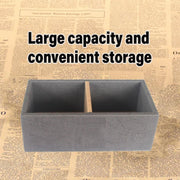 Double Compartment Tea Caddy Hotel Room Storage Organizer for Tea Bags Sugar V528-TEA-BOX-165-85-55-171240