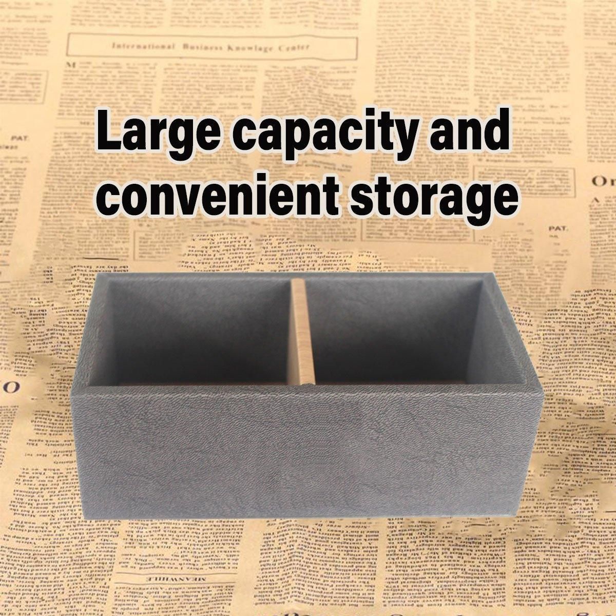 Double Compartment Tea Caddy Hotel Room Storage Organizer for Tea Bags Sugar V528-TEA-BOX-165-85-55-171240
