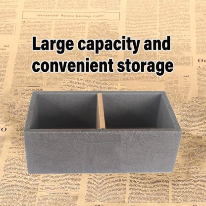 Double Compartment Tea Caddy Hotel Room Storage Organizer for Tea Bags Sugar V528-TEA-BOX-165-85-55-171240
