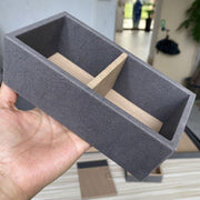 Double Compartment Tea Caddy Hotel Room Storage Organizer for Tea Bags Sugar V528-TEA-BOX-165-85-55-171240