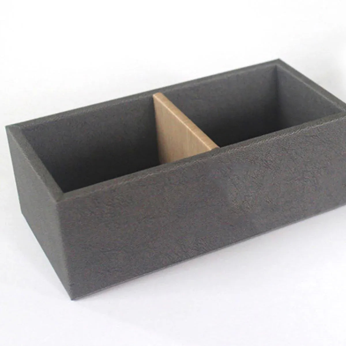 Double Compartment Tea Caddy Hotel Room Storage Organizer for Tea Bags Sugar V528-TEA-BOX-165-85-55-171240