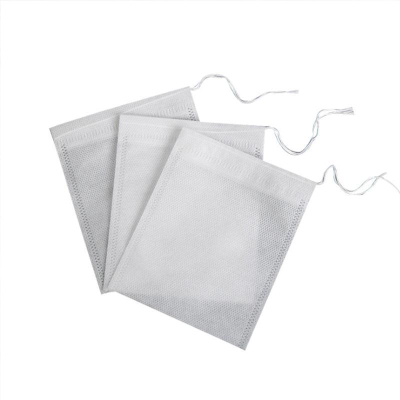 50PCS Empty Tea Filter Bags Drawstring Disposable Herb Spice Soup Pouches - 5x7cm V528-TEABAG-5-7-50PCS-03541