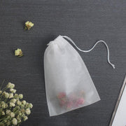 50PCS Empty Tea Filter Bags Drawstring Disposable Herb Spice Soup Pouches - 5x7cm V528-TEABAG-5-7-50PCS-03541