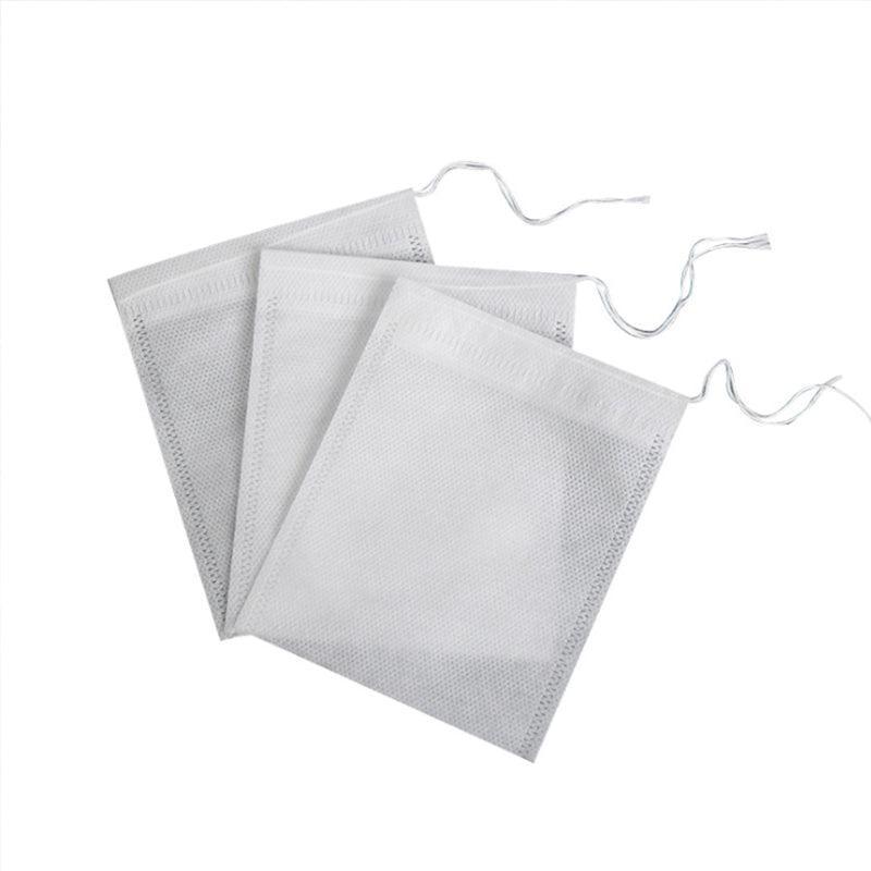 50PCS Empty Tea Filter Bags Drawstring Disposable Herb Spice Soup Pouches - 5x7cm V528-TEABAG-5-7-50PCS-03541