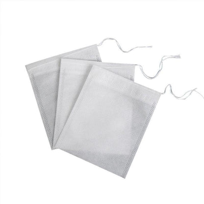 50PCS Empty Tea Filter Bags Drawstring Disposable Herb Spice Soup Pouches - 5x7cm V528-TEABAG-5-7-50PCS-03541