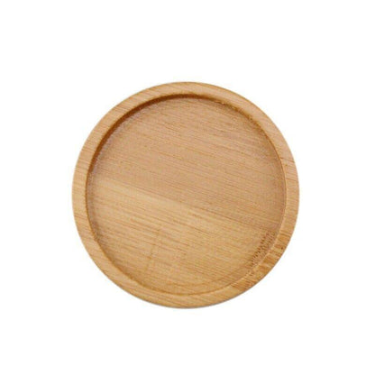 4x Round Bamboo Wooden Coaster Tea Coffee Drink Holders Pallet Beverage Mat Pad V528-TEAHOLDER-4PCS-205526