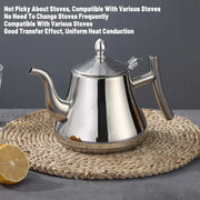 Thickened Stainless Steel Teapot Kettle With Strainer For Restaurant Hotel Use V528-TEAPOT-1L-156995