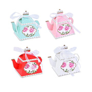 50Pcs Teapot Candy Boxes Wedding Favor Gift Packaging Tea Party Decorations - Blue V528-TEAPOTS-BOX-50PCS-BLUE-484770