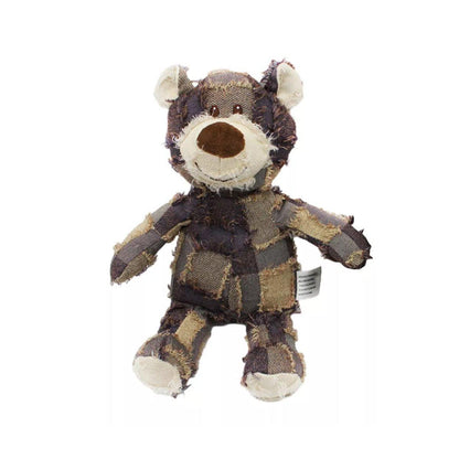 Puppy Squeaky Plush Toy Small Dog Chew Soft Bear Pet Companion - Blue-22cm V528-TEETHING-TOY-BEAR-BLUE-22-673431