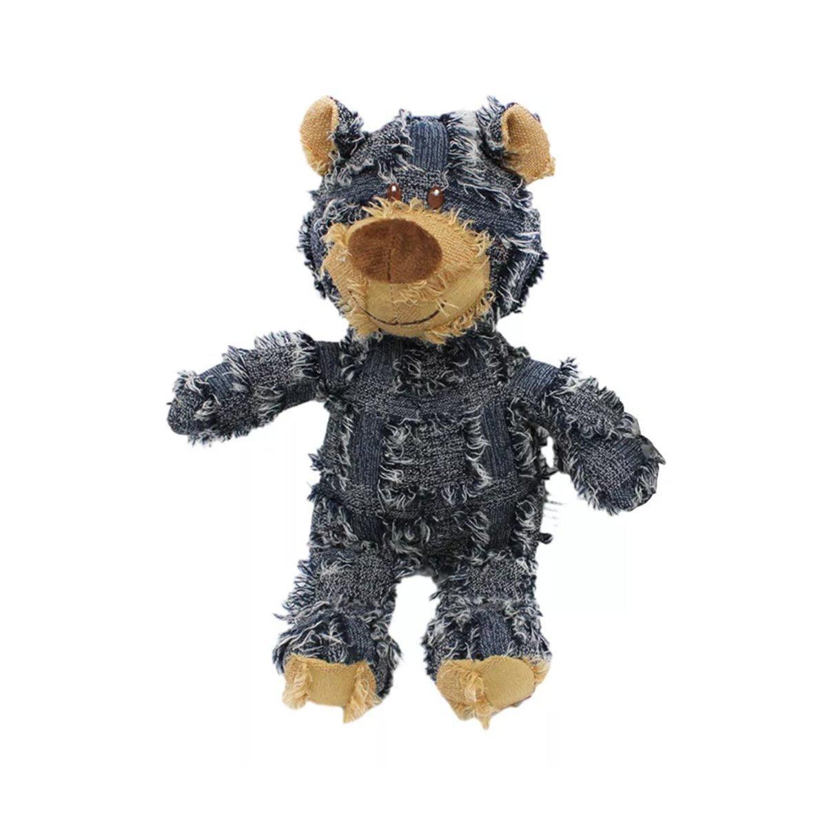 Puppy Squeaky Plush Toy Small Dog Chew Soft Bear Pet Companion - Brown-22cm V528-TEETHING-TOY-BEAR-BROWN-22-715435