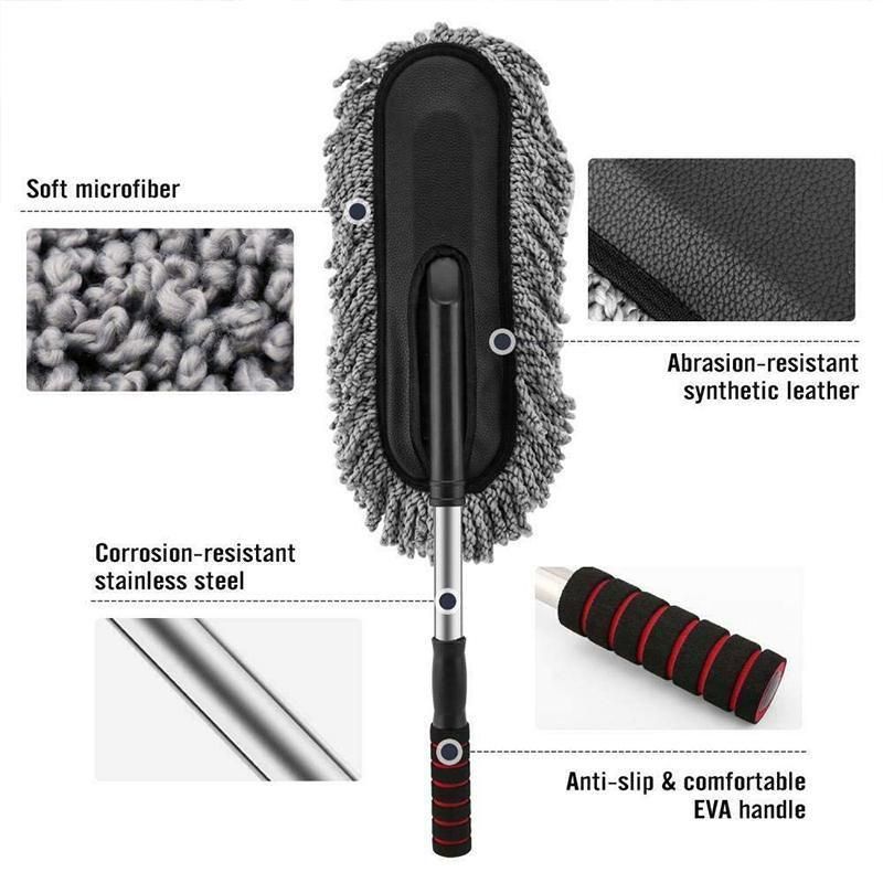 Car Wash Duster Brush Microfiber Telescopic Cleaning Tool for Vehicle Detailing V528-TELESCOPINGBRUSH-652002