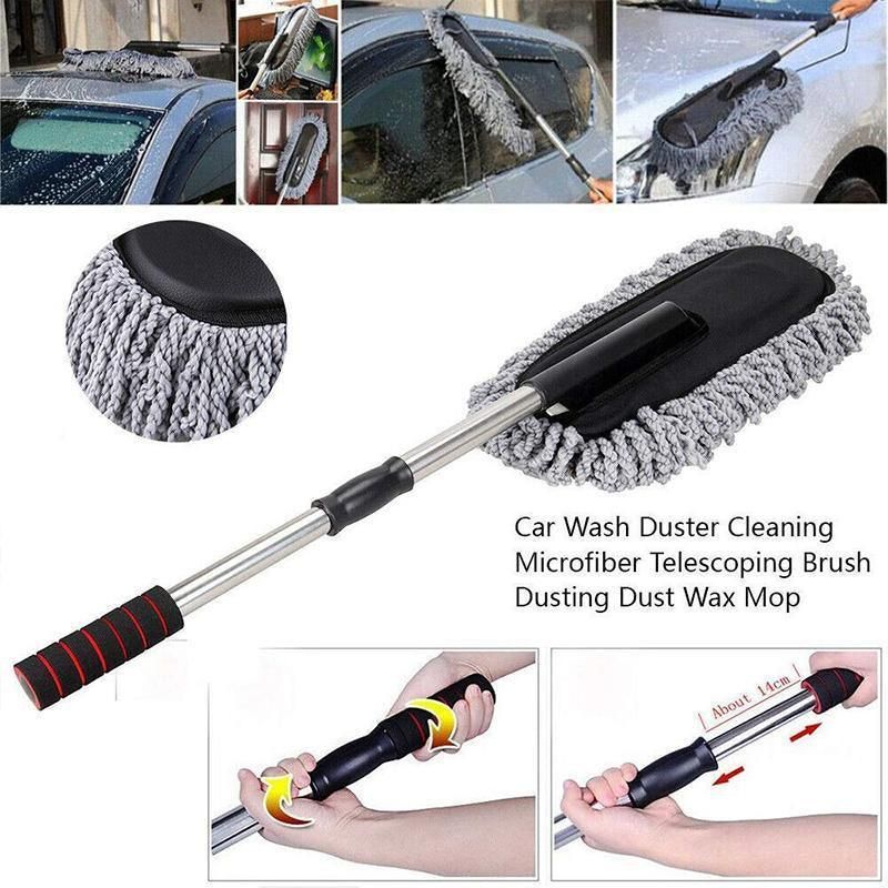 Car Wash Duster Brush Microfiber Telescopic Cleaning Tool for Vehicle Detailing V528-TELESCOPINGBRUSH-652002