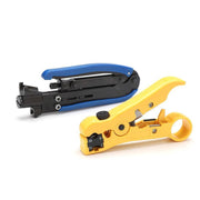 2pcs Coaxial Cable Crimper and Wire Stripper Tool Kit for RG6 RG59 RG11 F Type V528-TELSTRAPUNCH-376544