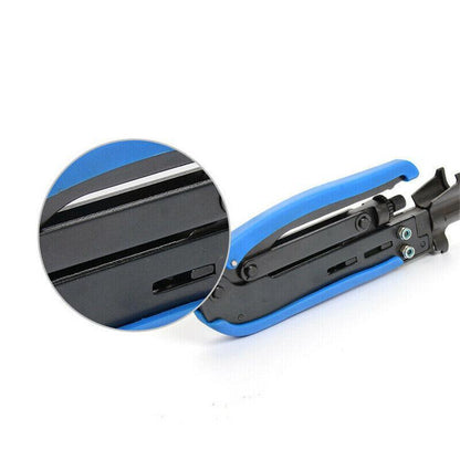 2pcs Coaxial Cable Crimper and Wire Stripper Tool Kit for RG6 RG59 RG11 F Type V528-TELSTRAPUNCH-376544