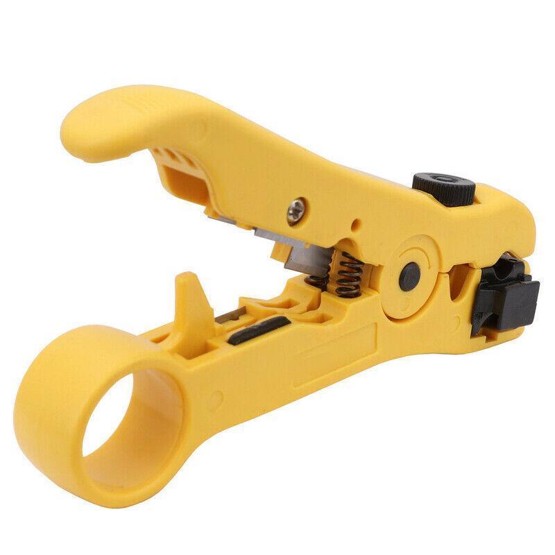 2pcs Coaxial Cable Crimper and Wire Stripper Tool Kit for RG6 RG59 RG11 F Type V528-TELSTRAPUNCH-376544