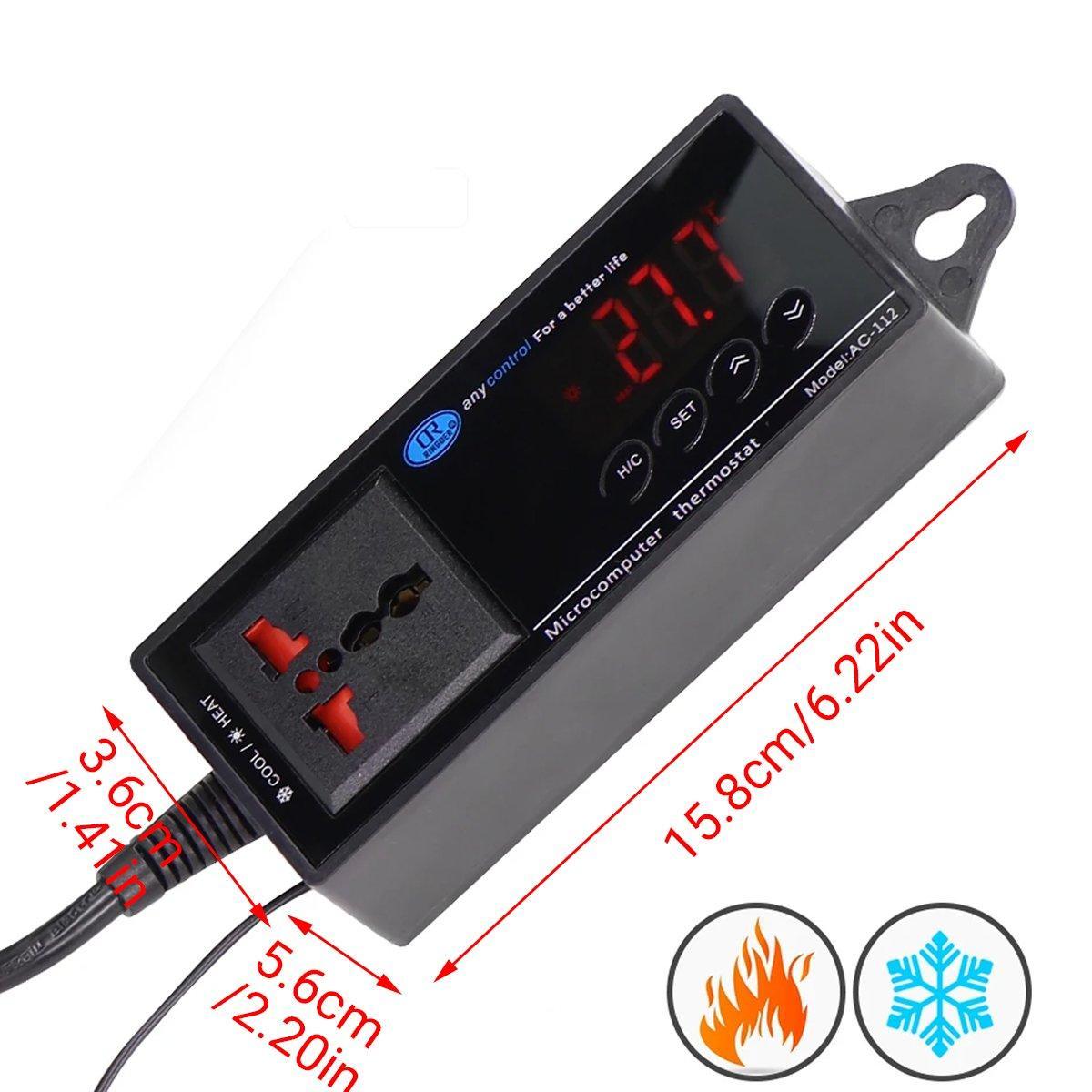 Aquarium Reptile Pet Thermostat Electronic Temperature Controller Power Strip V528-TEMPERATURE-CONTROLLER-456318