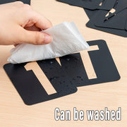 DIY Black Plastic Numerical Letter Symbol Inkjet Template for Wall Furniture V528-TEMPLATE-42PCS-985108