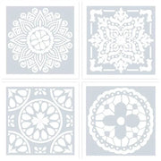 16 Pack Mandala Painting Stencils Drawing Dot Templates For Floor Wall DIY Decor V528-TEMPLATES-16PACK-9527536