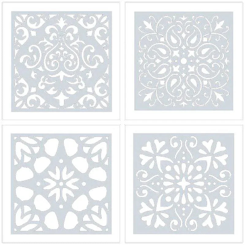 16 Pack Mandala Painting Stencils Drawing Dot Templates For Floor Wall DIY Decor V528-TEMPLATES-16PACK-9527536