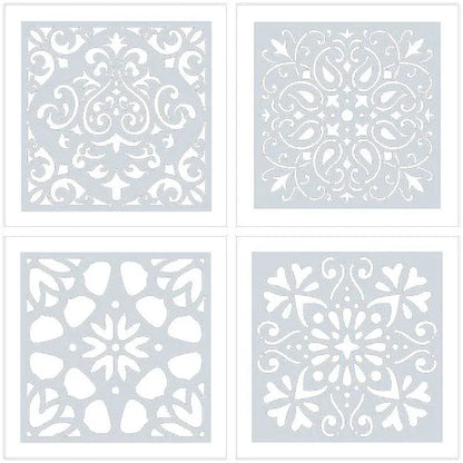 16 Pack Mandala Painting Stencils Drawing Dot Templates For Floor Wall DIY Decor V528-TEMPLATES-16PACK-9527536