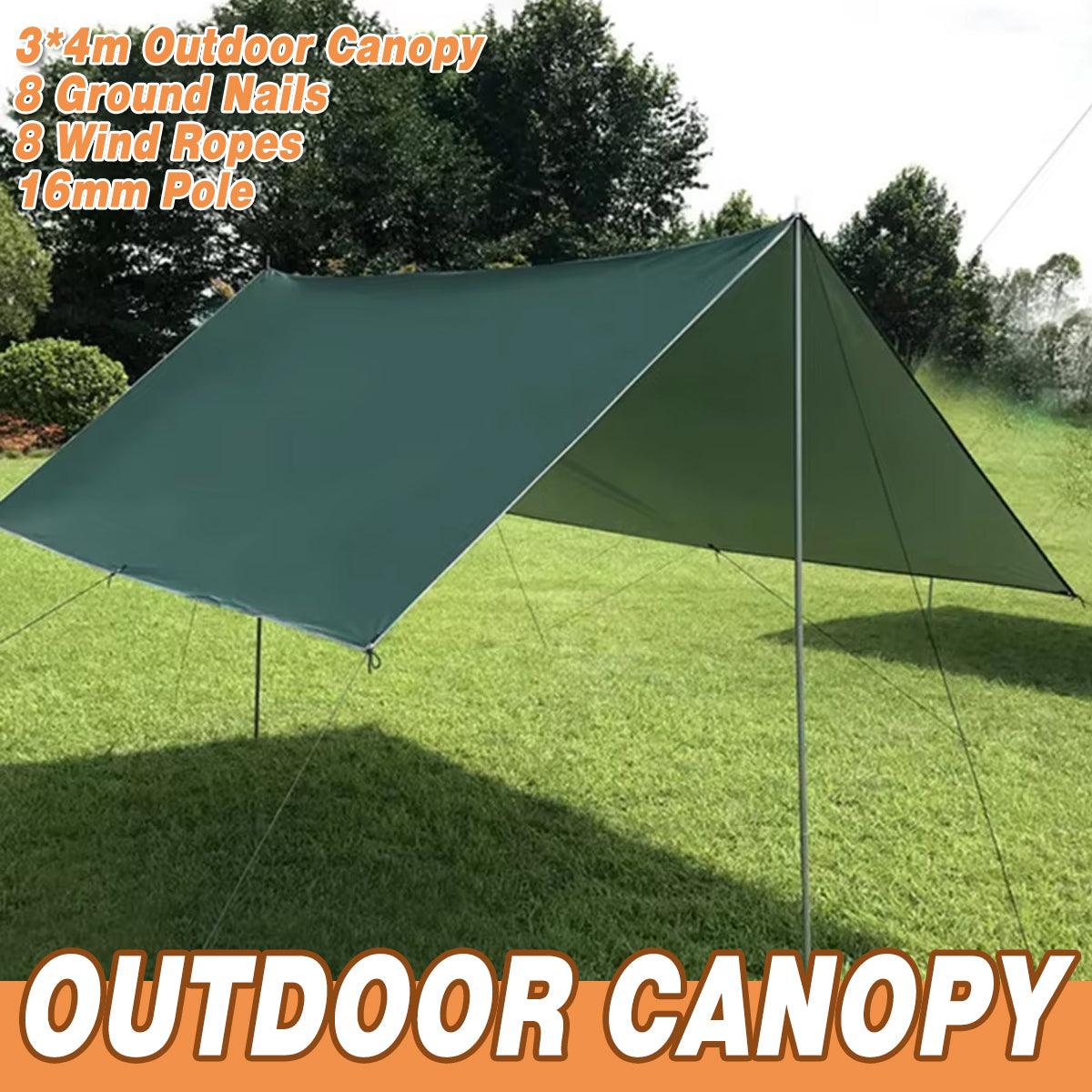 Portable Outdoor Camping Canopy Tent Sun Shelter Shade for Picnic Beach Events V528-TENT-CAMP-GREEN-283541