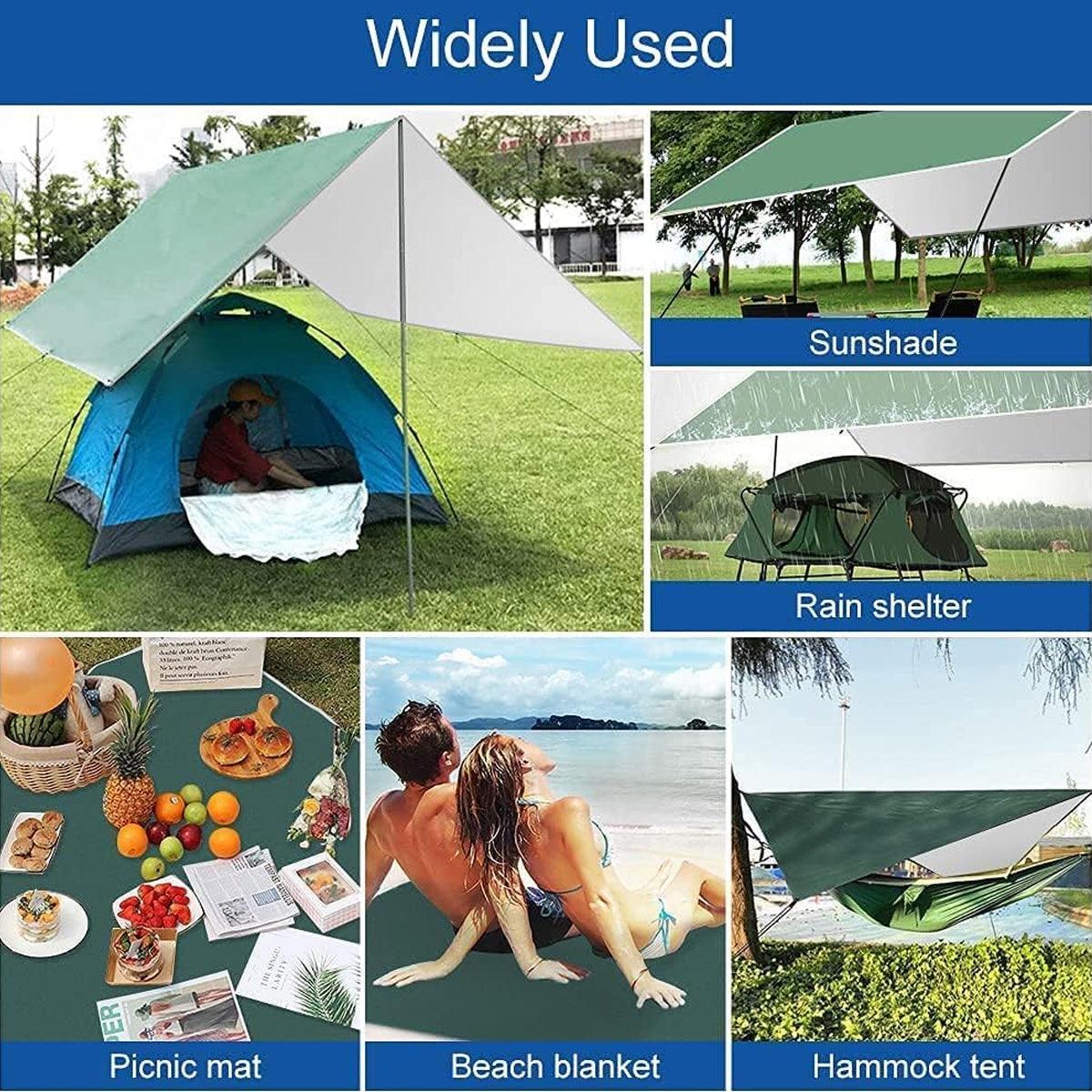 Portable Outdoor Camping Canopy Tent Sun Shelter Shade for Picnic Beach Events V528-TENT-CAMP-GREEN-283541