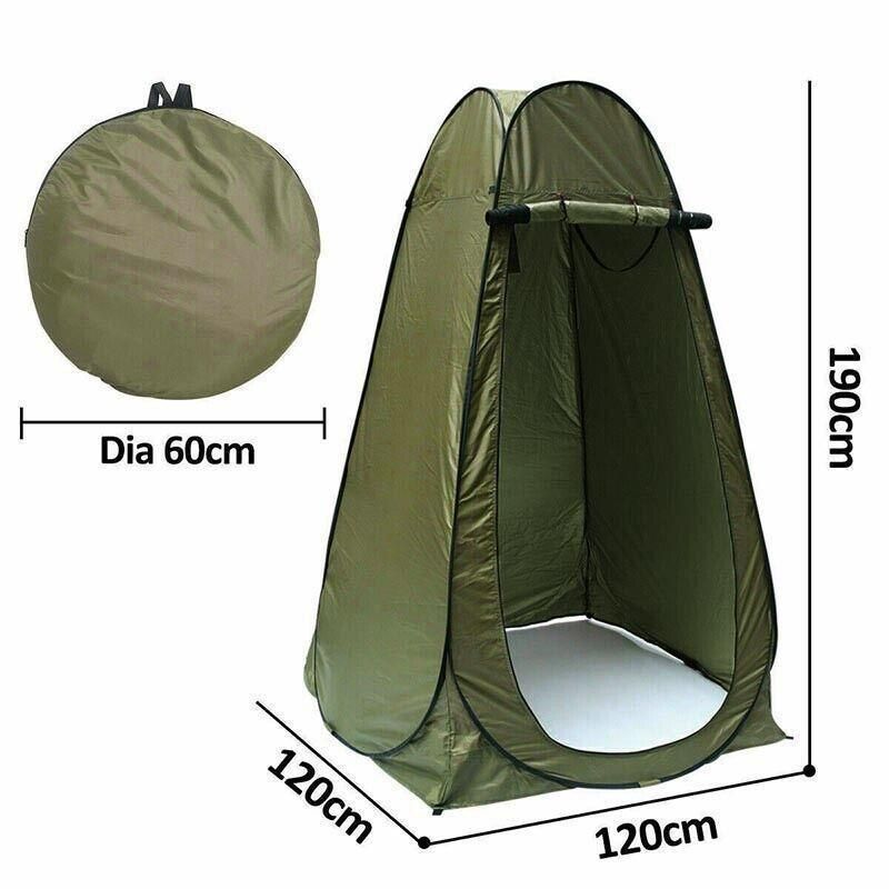 New Portable Pop Up Outdoor Camping Shower Tent ToiletPrivacyChange Room Au V528-TENT-GREEN-120CM-25903